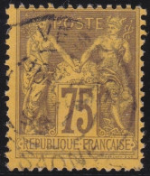 France  .  Y&T   .    99   (2 Scans)     .   O   .    Oblitéré - 1876-1898 Sage (Type II)