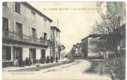 85     SAINT -  GILLES  CAFE  DU  MIDI  RUE  GAMBETTE  ( Coin En Bas A Droite Cassé) - Andere & Zonder Classificatie