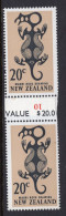 New Zealand 1967 Decimal Pictorials - Wmk. - Coil Pairs - 20c Maori Rock Art - 10 - MNH - Nuevos