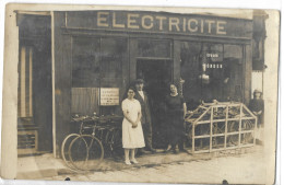 CARTE  PHOTO   ELECTRICITE   CYCLES   A  LOCALISER - Altri & Non Classificati