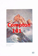 D101 181 E.T. Compton Finsteraarhorn Berner Alpen Kunstblatt 1906 !! - Sonstige & Ohne Zuordnung