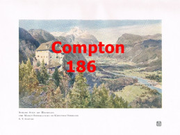 D101 186 E.T. Compton Schloss Stein Oberdrauburg Kunstblatt 1909 !! - Andere & Zonder Classificatie