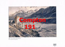 D101 191 E.T. Compton Zirl Ruine Fragenstein Kunstblatt 1907 !! - Andere & Zonder Classificatie