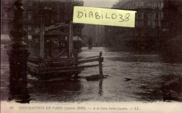 INONDATIONS DE PARIS  ( JANVIER 1910 )   A LA GARE SAINT-LAZARE - Inondations