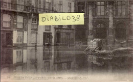 INONDATIONS DE PARIS  ( JANVIER 1910 )   QUAI CONTI - Inondations