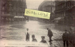 INONDATIONS DE PARIS  ( JANVIER 1910 )   PLACE DE ROME - Überschwemmungen