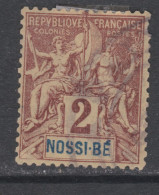 Nossi-Bé N° 28 O Type Groupe : 2 C. Lilas-brun Sur Paille,  Oblitéré Sinon TB - Usados