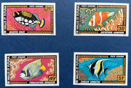 WALLIS & FUTUNA Poste Aérienne N°76 & 79** Faune Poissons FISH Non Dentelés TTB - Unused Stamps