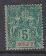 Nossi-Bé N° 30 X Type Groupe : 5 C. Vert,  Trace De Charnière Sinon TB - Unused Stamps