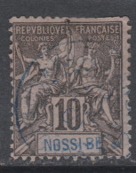 Nossi-Bé N° 31 O Type Groupe : 10 C. Noir Sur Lilas,  Oblitéré Sinon TB - Used Stamps