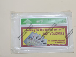 United Kingdom-(BTA083)THRESHER GIFT VOUCHERS-(20units)-(120)-(cod Inclose)-price Cataloge10.00£-mint+1card Prepiad Free - BT Emissioni Pubblicitarie