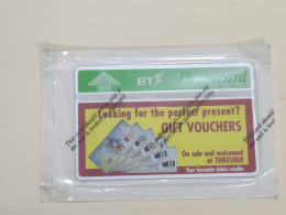 United Kingdom-(BTA083)THRESHER GIFT VOUCHERS-(20units)-(120)-(cod Inclose)-price Cataloge10.00£-mint+1card Prepiad Free - BT Werbezwecke