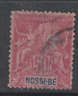 Nossi-Bé N° 37  O Type Groupe : 50 C. Rose,  Oblitération Légère, Sinon TB - Used Stamps