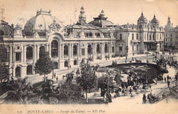 MONACO - Monte Carlo - Façade Du Casino - Carte Postale Ancienne - Monte-Carlo