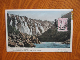 ANGOLA RIO CUNENE LADO SUL DA CATARANTA WATERFALL ,  1928 TO ESTONIA - Angola