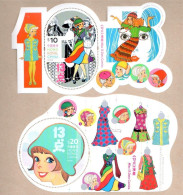 Hong Kong 2022-14 Miss 13 Dots Comics M/S MNH Fashion Unusual (holographic Hot Foil, Silk Screen) Comic - Unused Stamps
