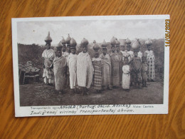 ANGOLA TRANSPORTANDO AGUA ,  1928 TO ESTONIA - Angola