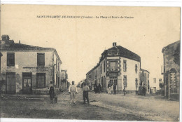 85    SAINT - PHILBERT - DE - BOUAINE   LA  PLACE  ET  ROUTE  DE  NANTES - Autres & Non Classés