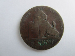 Belgique: Monnaie 5 Cents 1837 - 5 Centimes