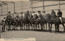 75e Anniv. De L'Indépendance Belge, Grand Tournoi Historique, écuyers Et Chevaliers Accompagnants - Fêtes, événements