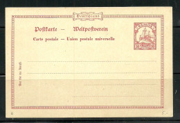 SAMOA GERMANY Deutschland Kolonien 1900-1905 Postal Stationery Postkarte Ganzsache 10 Pf, Unused - Samoa