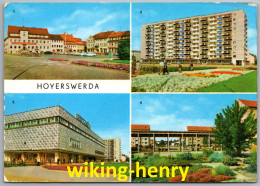 Hoyerswerda - Mehrbildkarte 4   Mit Hochhaus Wilhelm Pieck Straße Und Centrum Warenhaus - Hoyerswerda