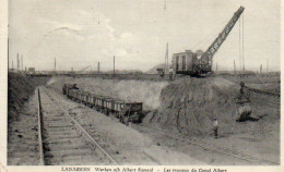 Lanaeken  Les Travaux Du Canal Albert Voyagé En 193??? - Lanaken