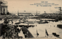 1830-1905 Grande Fête Patriotique Du 21 Juillet Place Poelaert, Vue Pendant La Fête - Lagaert N°12 - Feesten En Evenementen