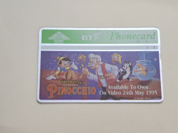 United Kingdom-(BTA095)-PINOCCHIO-CAT-(20units)(144)(545B27395)-price Cataloge1.00£-used+1card Prepiad Free - BT Werbezwecke