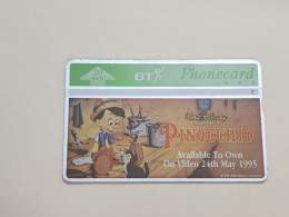 United Kingdom-(BTA096)-PINOCCHIO-PAINTING-(20units)(147)(525C93141)-price Cataloge1.00£ Used+1card Prepiad Free - BT Werbezwecke