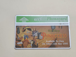 United Kingdom-(BTA096)-PINOCCHIO-PAINTING-(20units)(148)(525F99057)-price Cataloge1.00£ Used+1card Prepiad Free - BT Werbezwecke