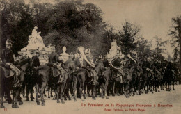 Bruxelles Le Président Français Fallières, En Visite à Bruxelles : Avant L'arrivée Au Palais Royal - Feesten En Evenementen