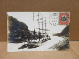 PANAMA Voilier 4 Mats Large Sailing Ship Passing Culebra Cut Panama Canal - Panama