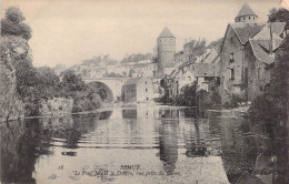 FRANCE - SEMUR - Le Pont Joly Et Le Donjon - Vue Prise Du Caron - Carte Postale Ancienne - Semur