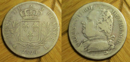 Louis XVIII - 5 Francs 1814 L - 5 Francs