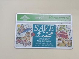 United Kingdom-(BTA100)-FAMILY SAVE-(20units)(157)(566D22531)-price Cataloge0.50£ Used+1card Prepiad Free - BT Emissions Publicitaires