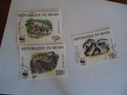 BENIN USED STAMPS  ANIMALS 3  SNAKES - Serpents