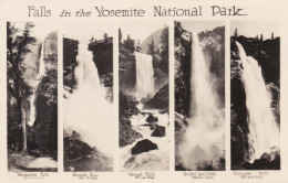 Yellowstone National Park Waterfalls Multi View Real Photo - USA Nationalparks