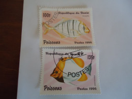 BENIN USED STAMPS  ANIMALS FISHES - Serpents