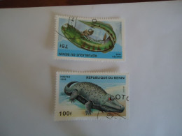 BENIN USED STAMPS  ANIMALS 2 - Serpents