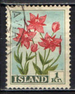 ISLANDA - 1958 - ERBA DI SALICE - USATO - Used Stamps