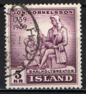 ISLANDA - 1959 - JON THORKELSSON - VESCOVO LUTERANO - USATO - Gebraucht