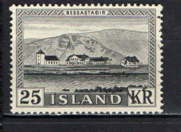 ISLANDA - 1957 - RESIDENZA PRESIDENZIALE DI BESSASTADIR - USATO - Gebruikt