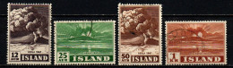 ISLANDA - 1948 - ERUZIONE DEL VULCANO HEKLA NEL 1947 - USATI - Gebruikt