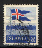 ISLANDA - 1958 - 40° ANNIVERSARIO DELLA BANDIERA D'ISLANDA - USATO - Used Stamps