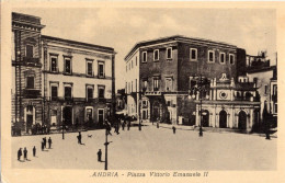 X1396) ANDRIA (BT) - Piazza Vittorio Emanuele II  - CARTOLINA VIAGGIATA 1954 - Andria