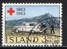 ISLANDA - 1963 - CENTENARIO DELLA CROCE ROSSA - USATO - Gebruikt