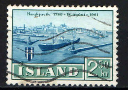 ISLANDA - 1961 - REYKJAVIK - 175° ANNIVERSARIO DELLA CITTA' - USATO - Usados