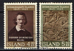 ISLANDA - 1963 - CENTENARIO DEL MUSEO NAZIONALE FONDATO DAL PITTORE SIGURDUR GUDMUNSSON - USATI - Usados