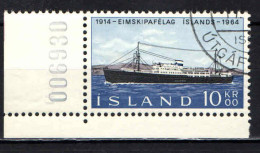 ISLANDA - 1964 - CINQUANTENARIO DELLA COMPAGNIA DI NAVIGAZIONE D'ISLANDA - USATO - Oblitérés